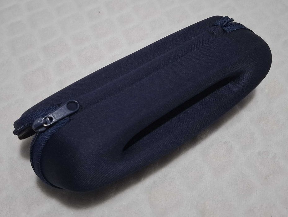 Etui, futerał na okulary, granatowe, Vision express, 4,5x5x17,5cm