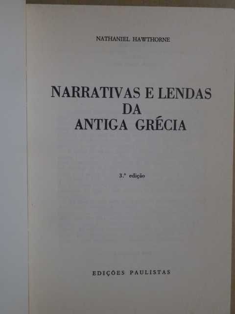 Narrativas e Lendas da Antiga Grécia de Nathaniel Hawthorne