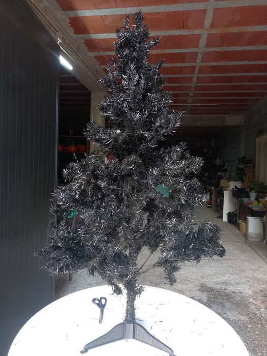 Arvore de natal preta 130cm