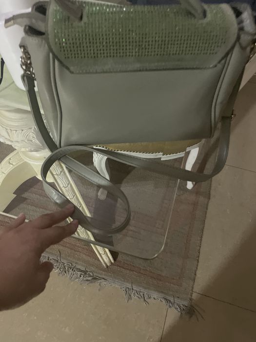 Mala em pele verdadeira versace