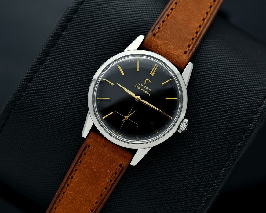 Zegarek OMEGA Seamaster - Vintage z 1960 - Czarna tarcza - Mechaniczny
