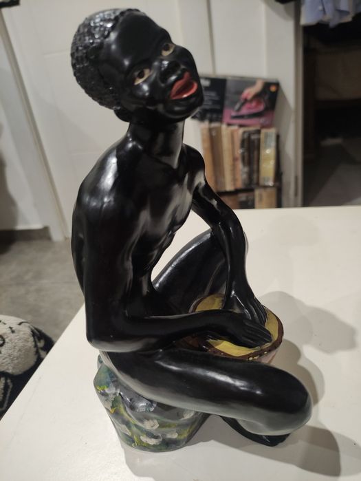 Boneco Negro em Cerâmica Anos 50