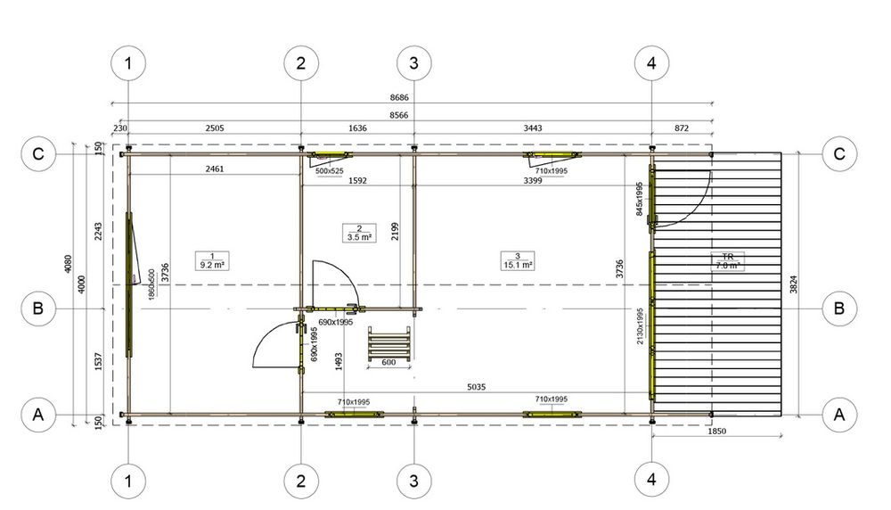 Dom letniskowy ocieplony 34m2