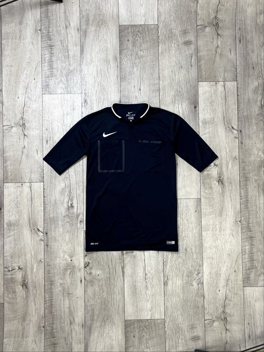 Nike dri-fit футболка L размер футбольная судейская черная оригинал