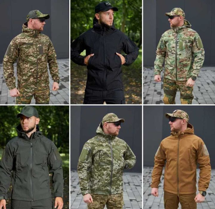 Демісезонна тактична куртка Софт шелл піксель ЗСУ куртка Soft Shell