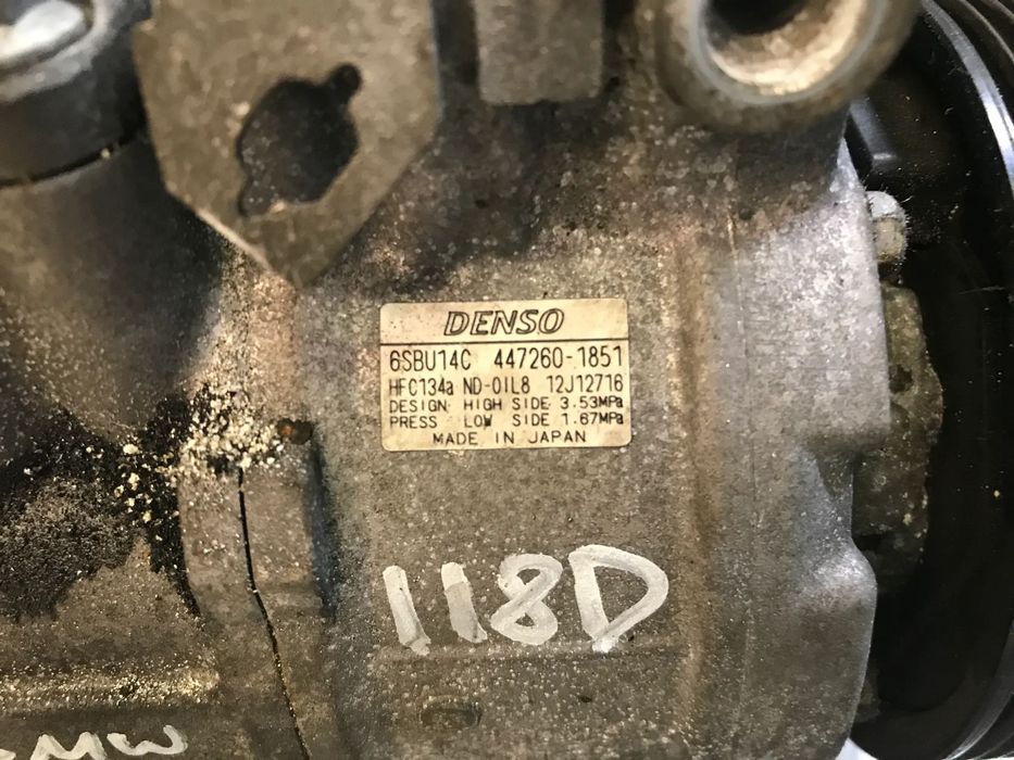 COMPRESSOR DO AC  BMW SERIE 1 / 3 E87 E81 E90 E91 2.0D 6SBU14C