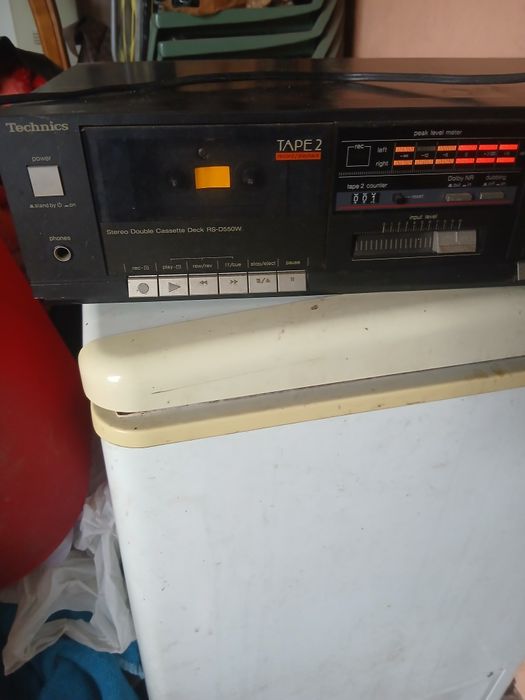 Technics Leitor de cassetes duplo RS D 550W