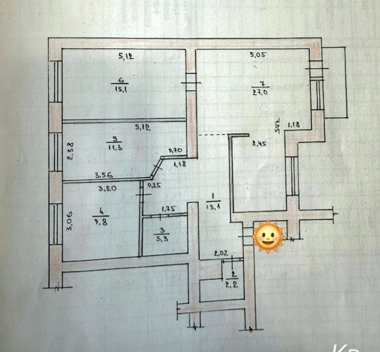Продам 3-х кімн.кв в центрі. АО.
