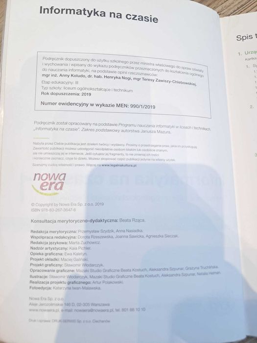 Informatyka 1 podręcznik