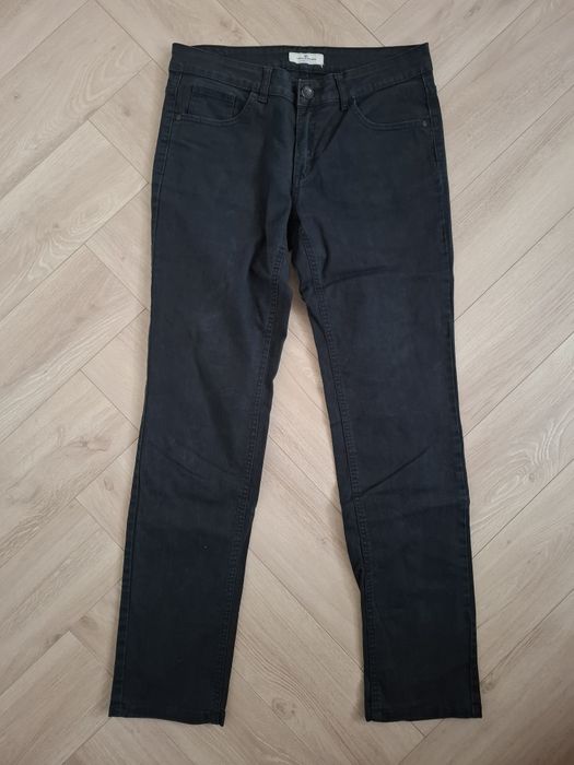 Tom Tailor jeansy czarne 105cm pas 41cm  proste Bawełna