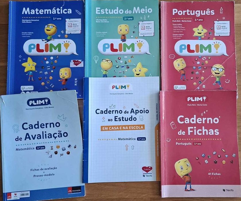 Manuais e Cadernos de Exercício PLIM 2º Ano
