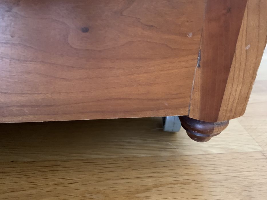 Carrinho e móvel bar em madeira de cerejeira maciça