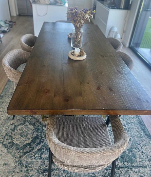 Mesa de refeição sala + 6 Cadeiras