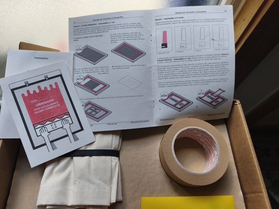 kit de serigrafia Novo Fica