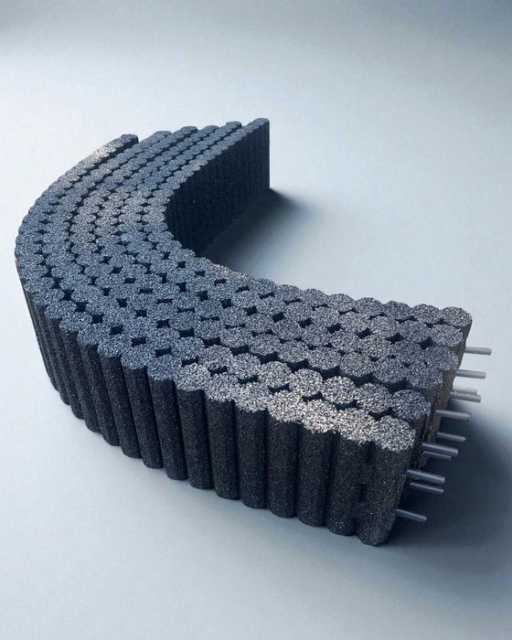 Ozdobne dekoracyjne obrzeże ogrodowe palisada guma 100cm 2 kolory