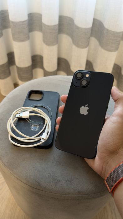 Aceito trocas/retomas. Apple iPhone 13 128GB 77% "meia-noite" + capa e cabo