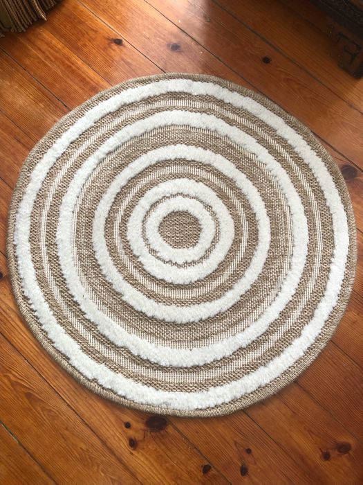 Maison du Monde Decorative Jute and Cotton Rug