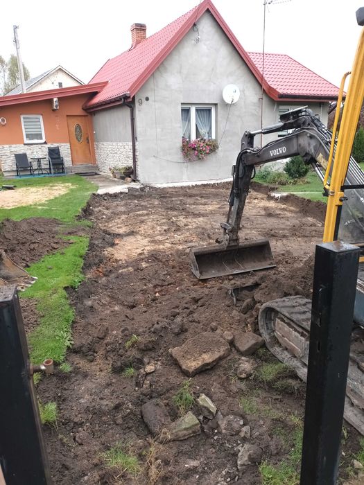 Usługi koparką transport