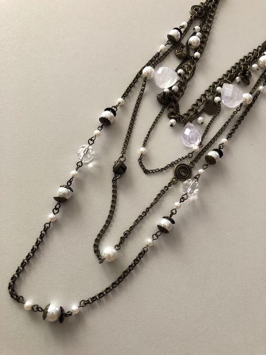 Colar pérolas e pedras | Pedra Dura