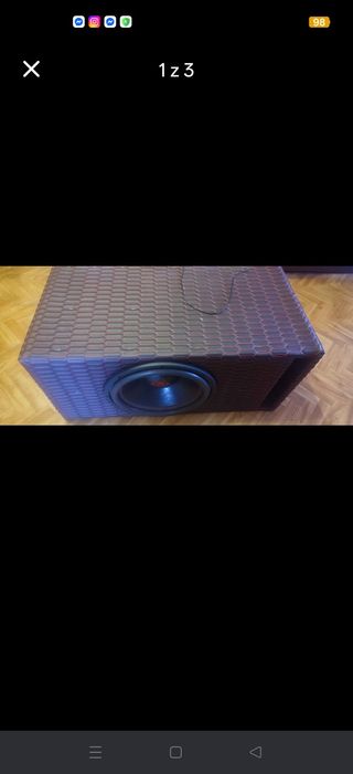 Skrzynia basowa 1200w ze wzmacniaczem 1050W