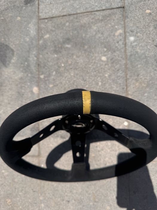 Volante camurça + cubo