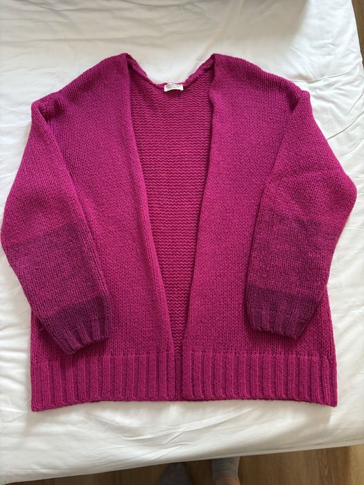 Sweter damski, kardigan różowy, Tchibo