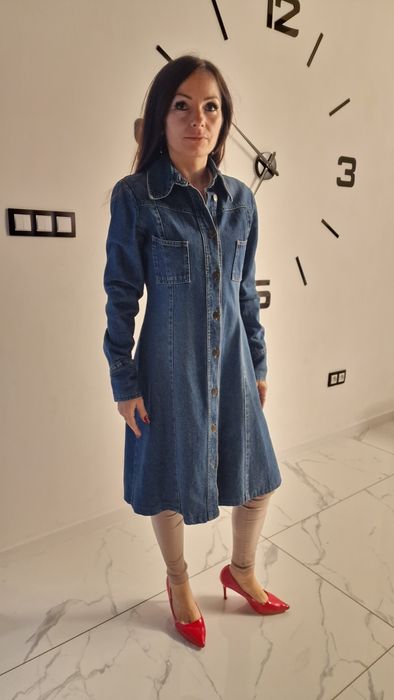 Płaszcz jeansowy rozmiar 38