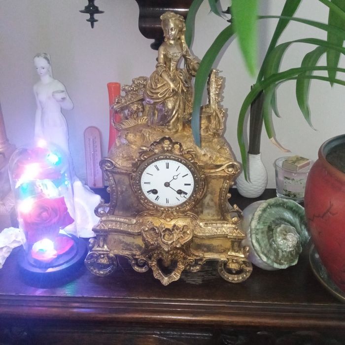 Zegar kominkowy francuski