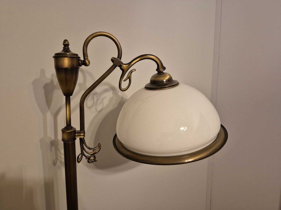 Zestaw JUPITER mosiądz: żyrandol + lampa podłogowa