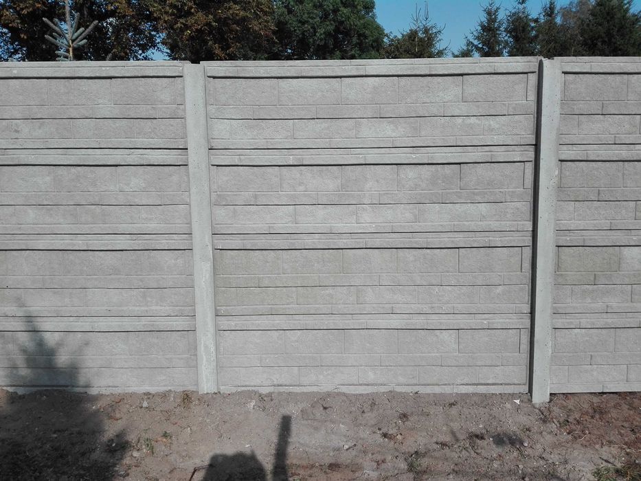 Ogrodzenia betonowe, płot betonowy, przęsła betonowe, Kosztorysy, ASF