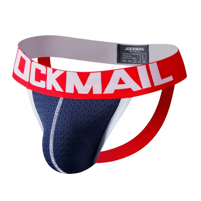 Męski jockstrap JOCKMAIL sportowy, oddychający z siateczką - XXL