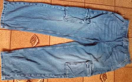 ZARA spodnie jeansowe bojówki  M