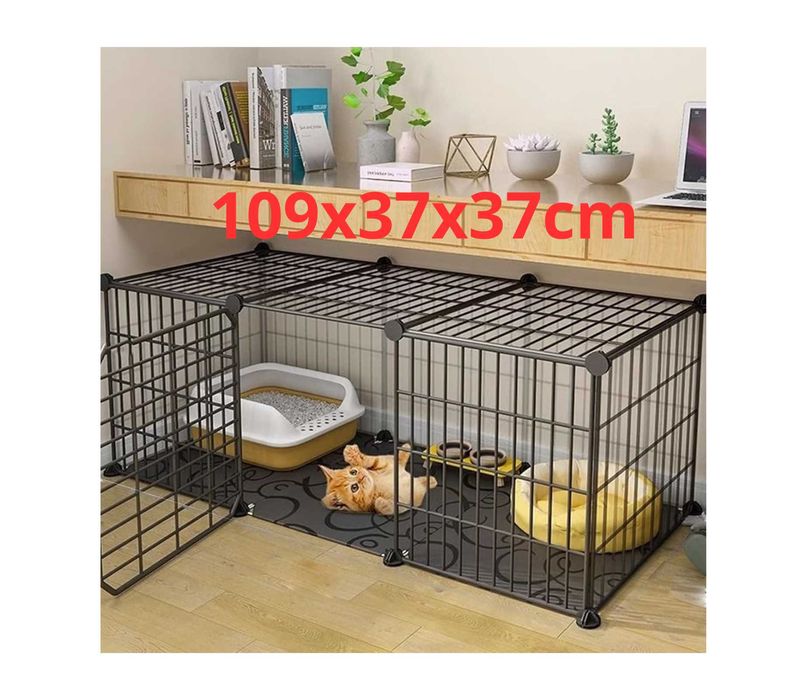 Wybieg z podłogą matą klatka kojec dla świnki morskiej królika kota