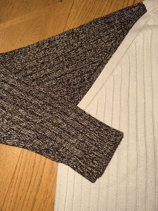 Sweter męski na zamek, beżowy, rozm. L