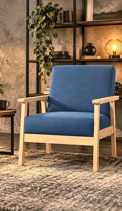 Fotel fotele lisek drewniane vintage nowe loft