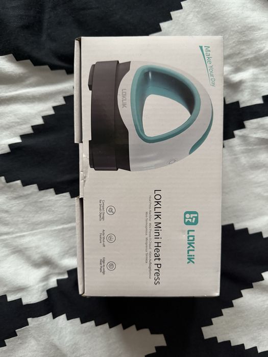 Loklik mini różowa prasa termiczna heat press