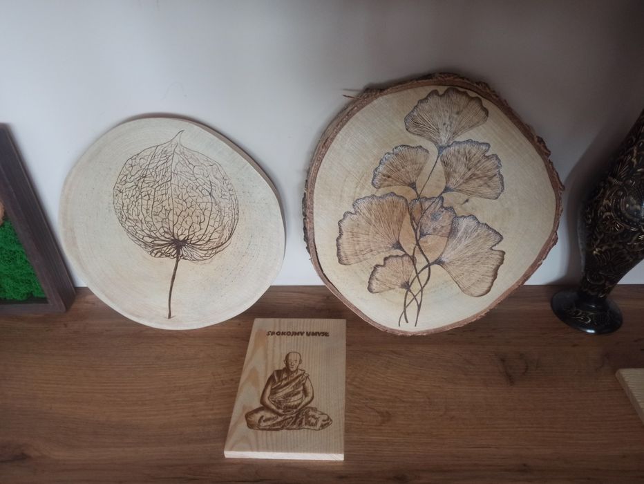 Obrazy wypalane na drewnie