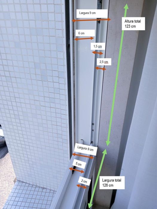 4 janelas de alumínio branco