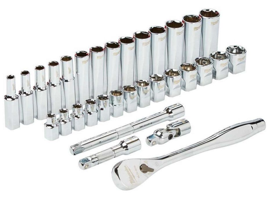 Набір, набор метричних головок Milwaukee 3/8" 32 шт (4932464945)