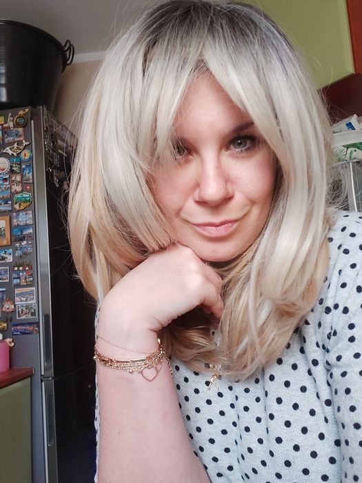 Perułka blond z odrostem nowa