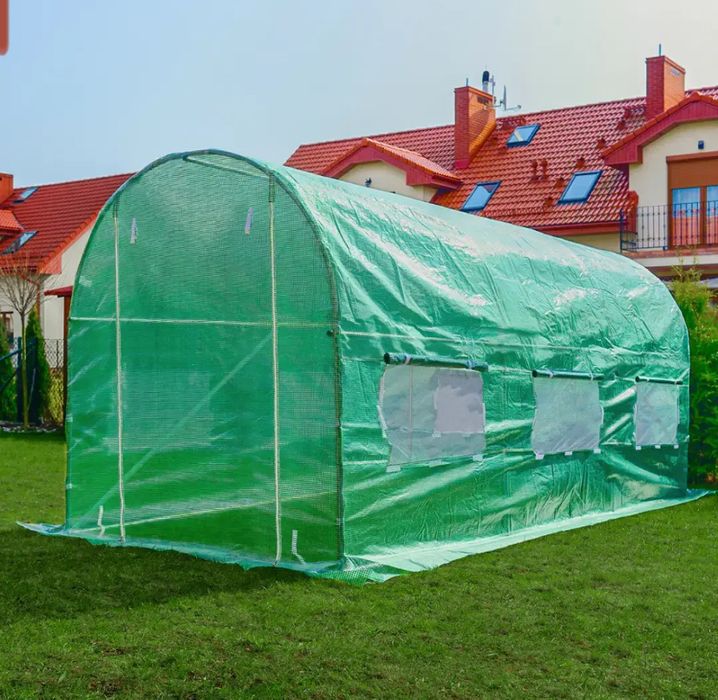 ПОЛЬША! Теплица садовая парник для огорода с окнами. Теплиця плівка