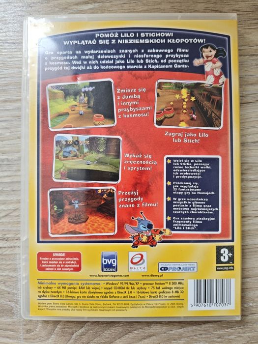 Lilo i Stich Nieziemskie kłopoty gra pc komputerowa retro windows xp