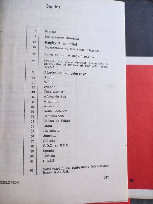 Książka Rugby 1982r.