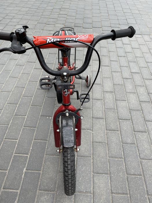 Rowerek Mexxler 16 cali czerwony + kółka boczne