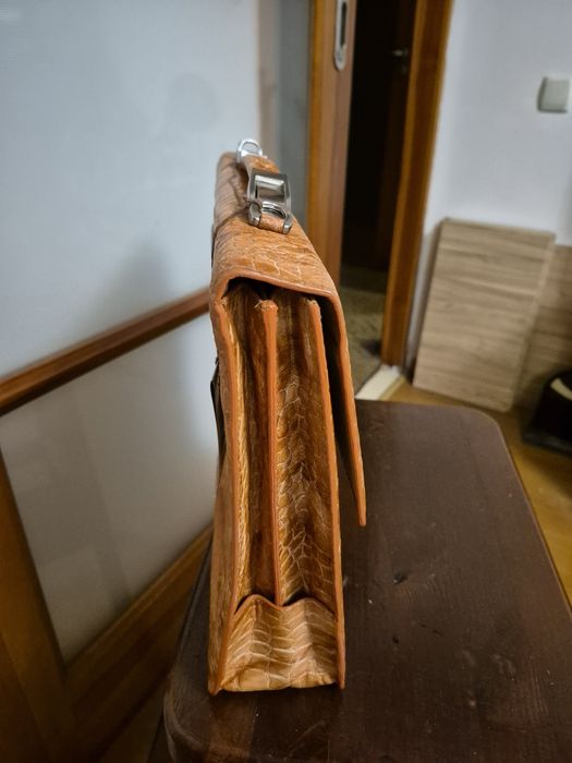 Шкіряний портфель, унісекс, новий, натуральна шкіра
