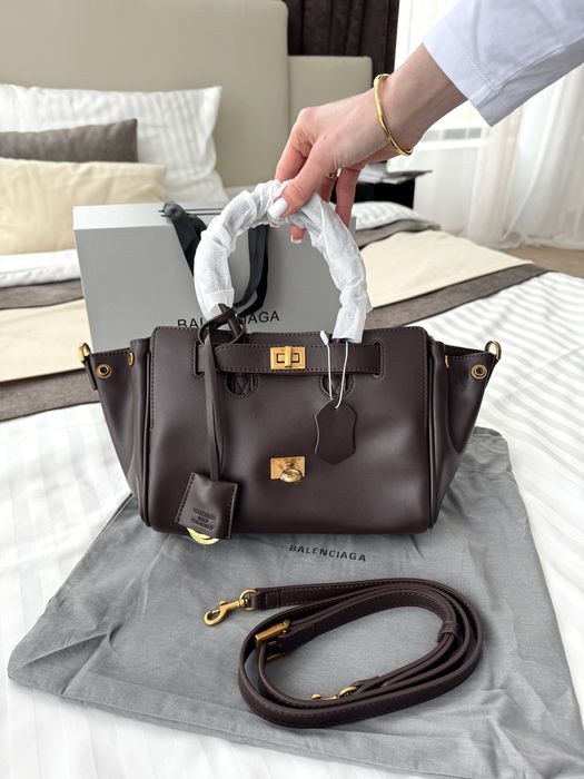 Сумка Balenciaga bel air Chocolate Gold
