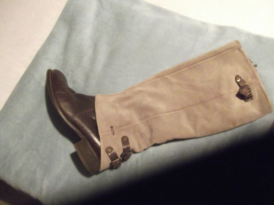 Kozaki damskie wysokie skóra