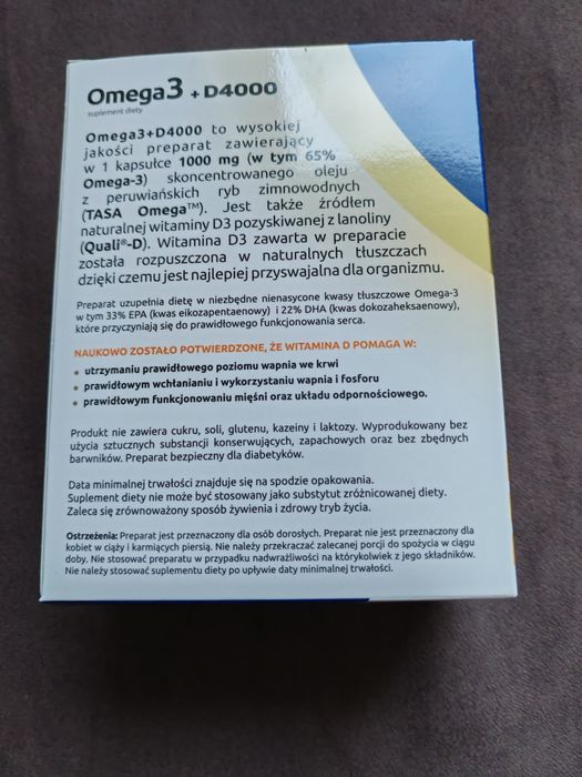 XeniVIT Omega3 D4000, 60 kaps.- 2 opakowania