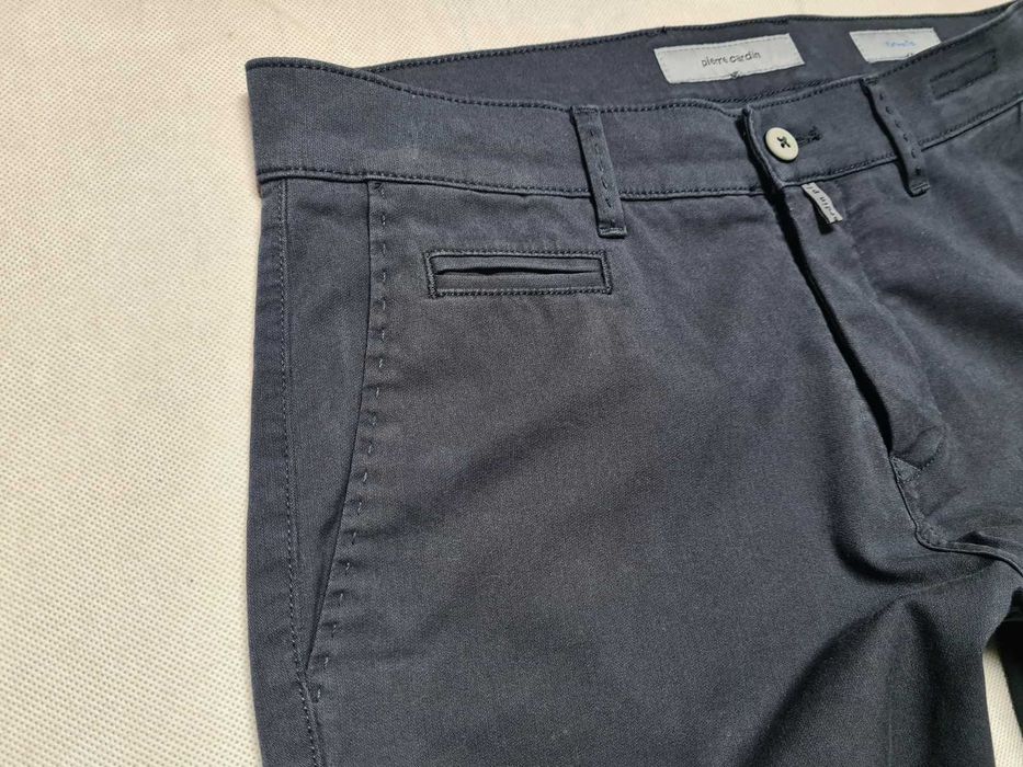 PIERRE CARDIN - LYON / Chinosy roz. W33L30 pas 89 cm Super