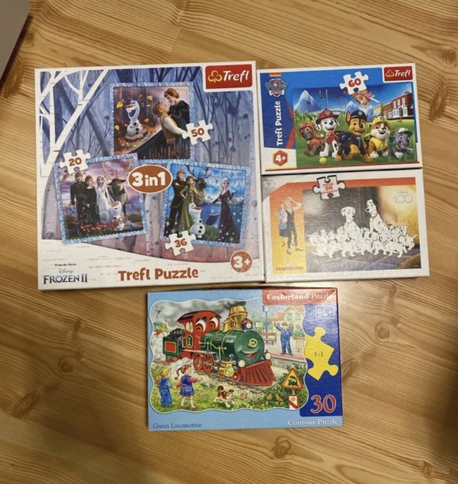 Puzzle 4 ukladanki 20-60 elementów trefl